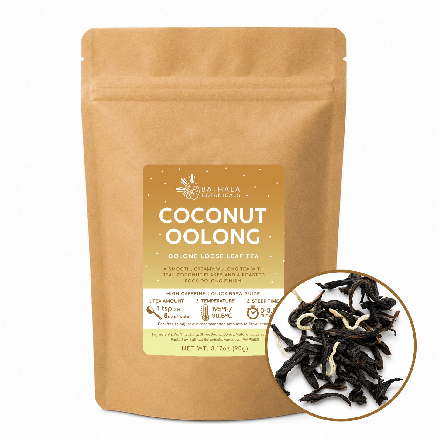 Coconut Oolong – Loose Leaf Oolong Tea with Real Coconut