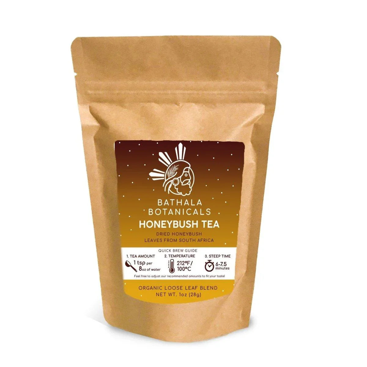 Honeybush Tea - Bathala Botanicals Herbal Decaf Loose Leaf Tea Blend - Choose from 1oz | 2oz | 4oz - Tea Sample - Herbal Loose Leaf Tea Gift - Bathala Botanicals