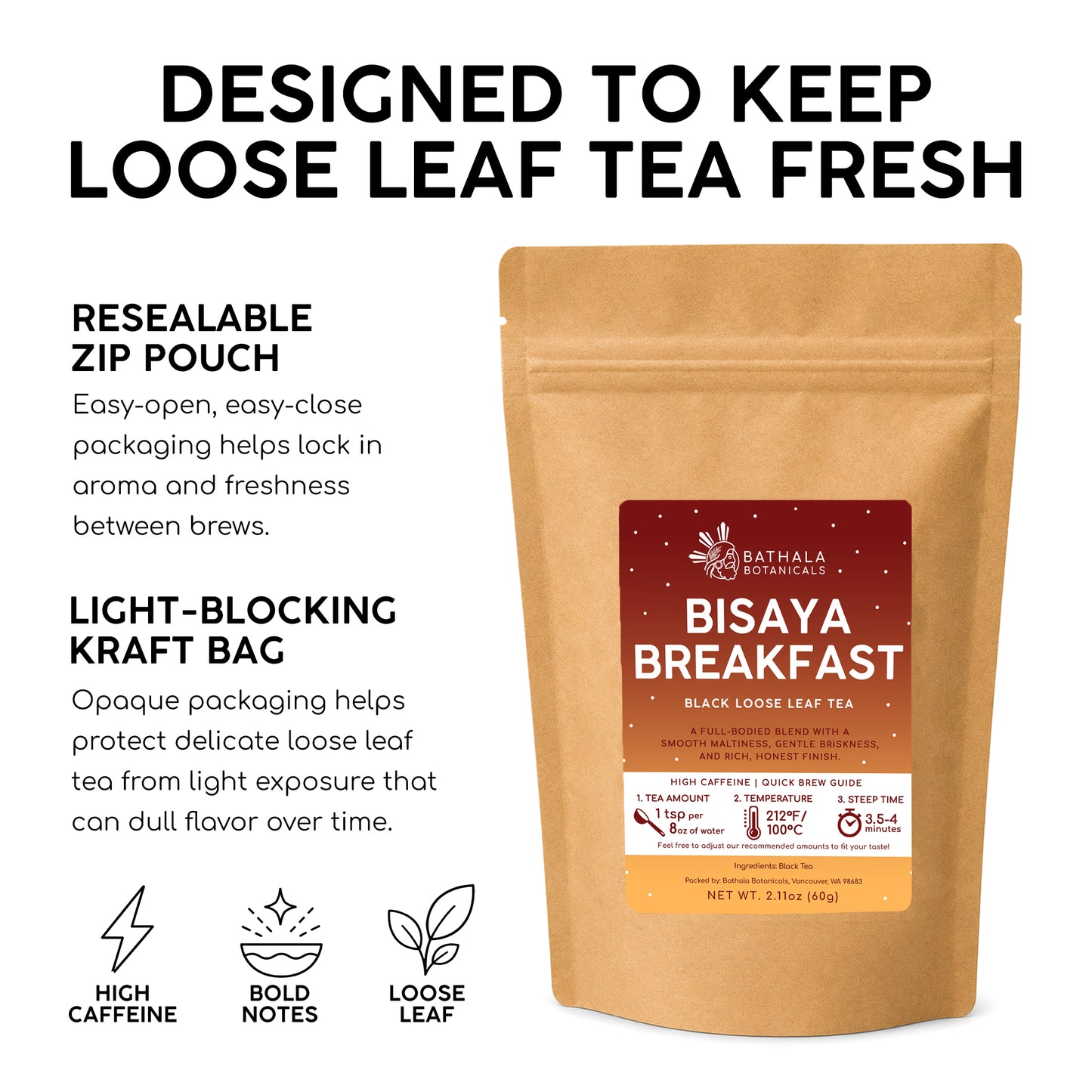 Bisaya Breakfast – Bold Loose Leaf Morning Black Tea Blend