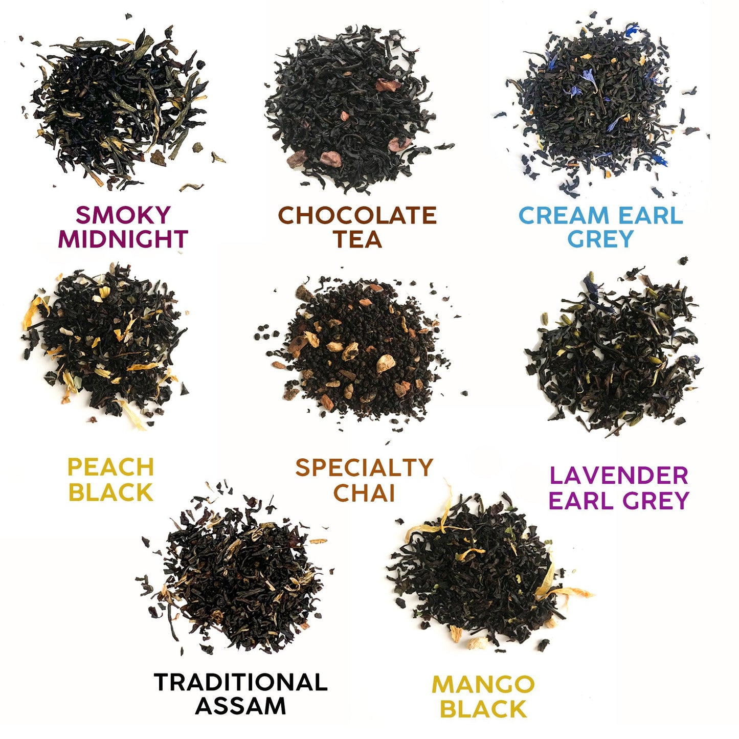 Loose Leaf Black Tea Assortments Sampler Pack Bathala Botanicals - Choose Any 4 or All 8 - Tea Variety Pack - Tea Sample Pack - Tea Gift Set - Bathala Botanicals