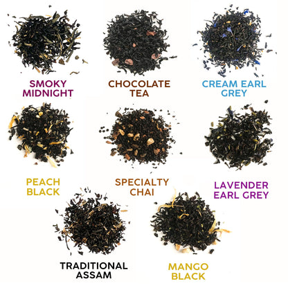 Loose Leaf Black Tea Assortments Sampler Pack Bathala Botanicals - Choose Any 4 or All 8 - Tea Variety Pack - Tea Sample Pack - Tea Gift Set - Bathala Botanicals