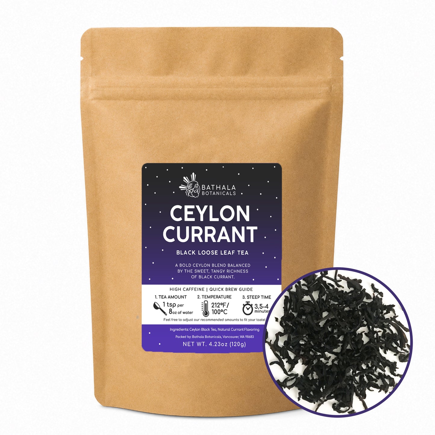 Ceylon Currant – Loose Leaf Black Tea with Black Currant