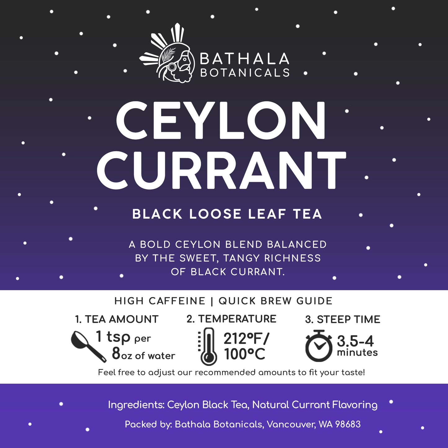 Ceylon Currant – Loose Leaf Black Tea with Black Currant