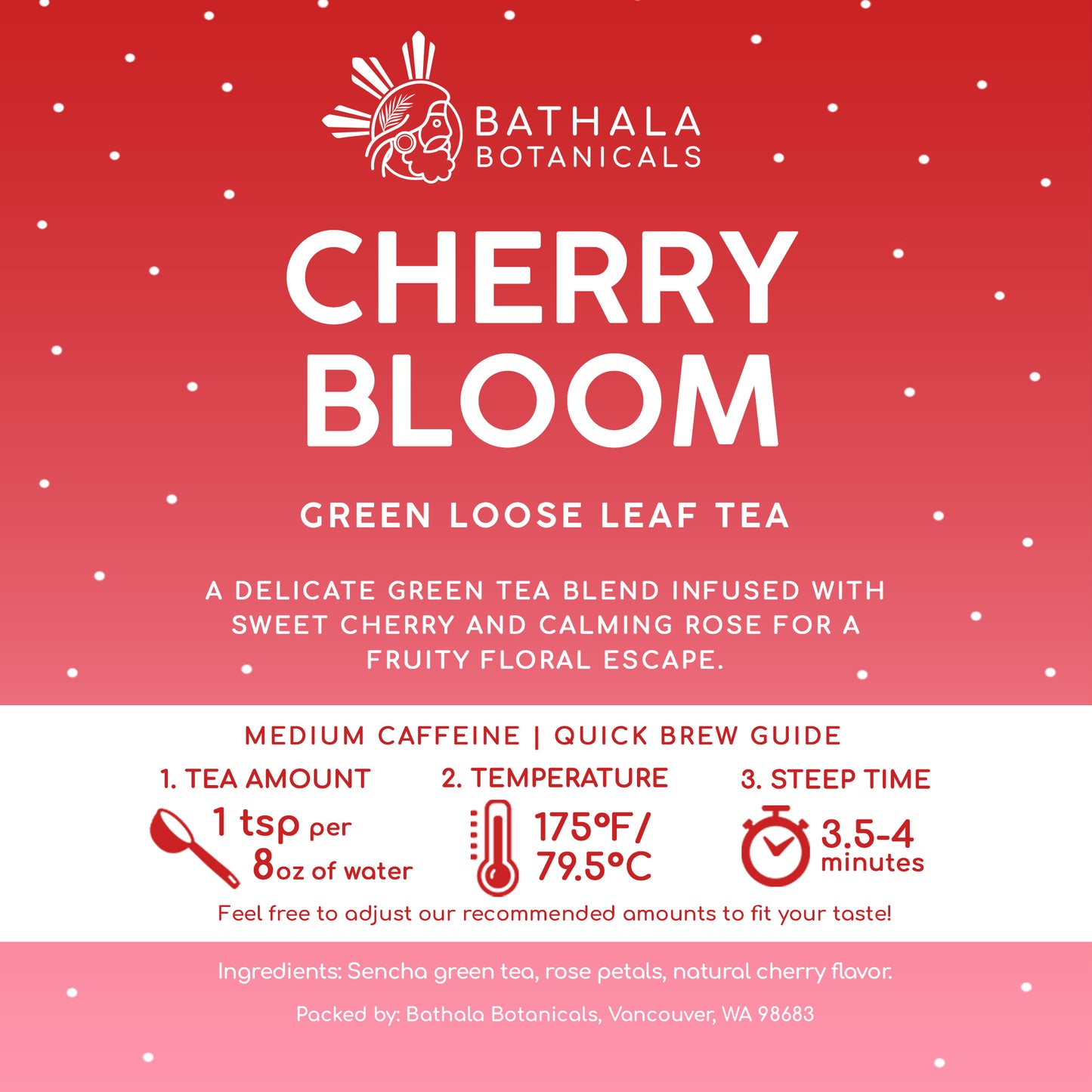 Cherry Bloom – Loose Leaf Sencha Green Tea with Cherry and Rose
