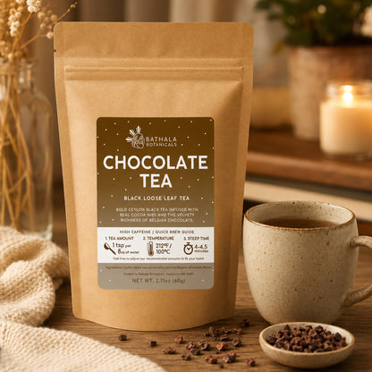 Chocolate Tea – Rich Loose Leaf Black Tea with Cocoa Nibs