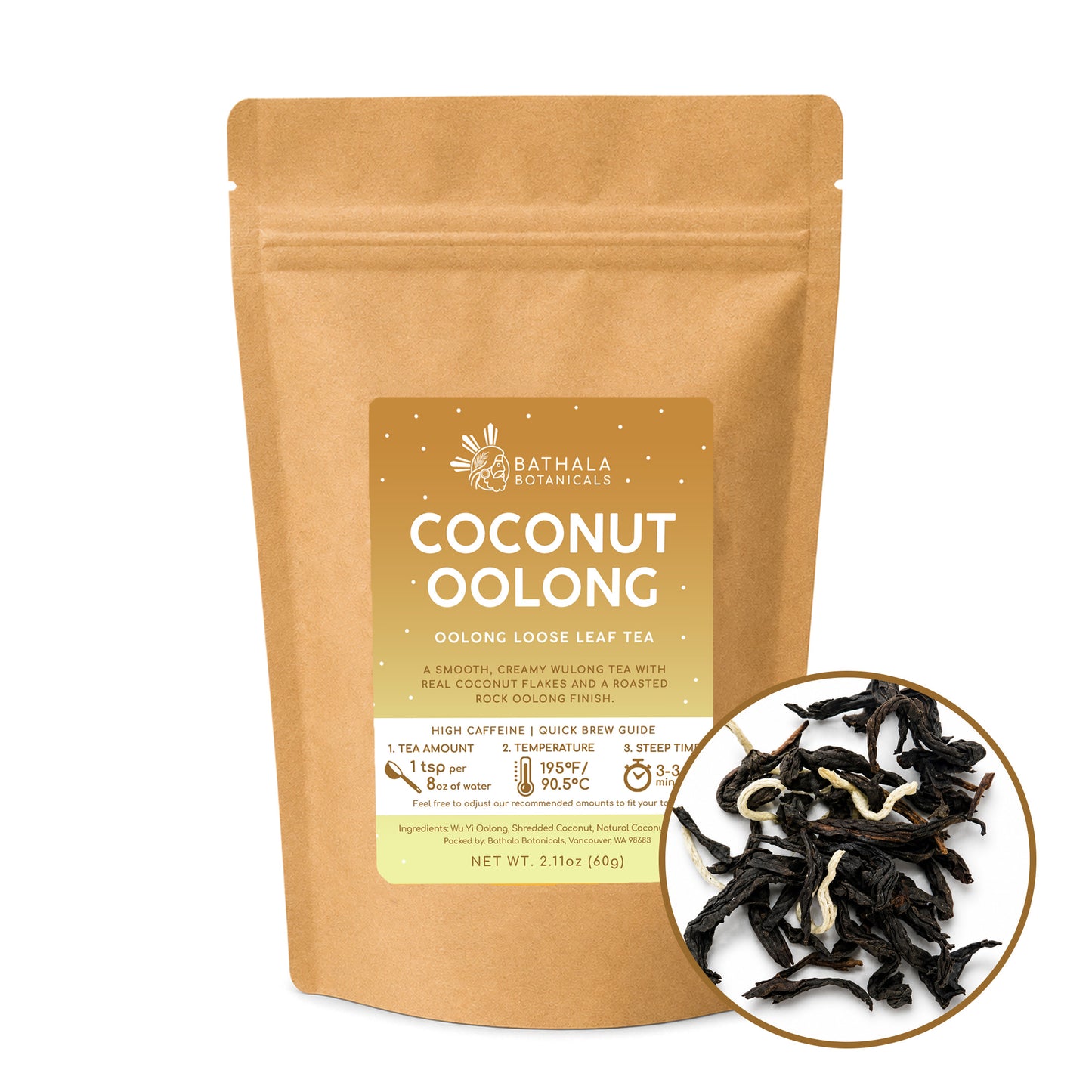 Coconut Oolong – Loose Leaf Oolong Tea with Real Coconut