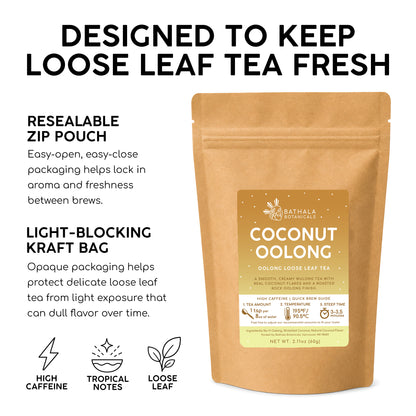 Coconut Oolong – Loose Leaf Oolong Tea with Real Coconut