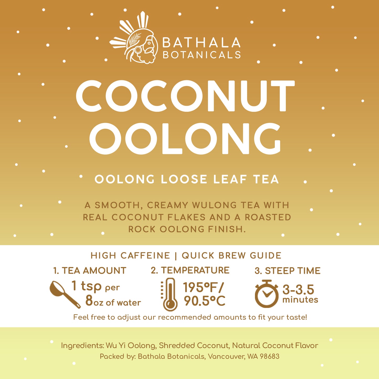 Coconut Oolong – Loose Leaf Oolong Tea with Real Coconut