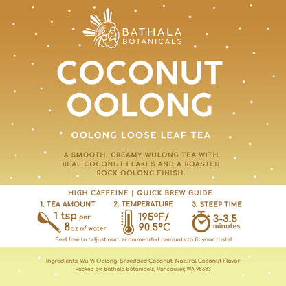 Coconut Oolong – Loose Leaf Oolong Tea with Real Coconut