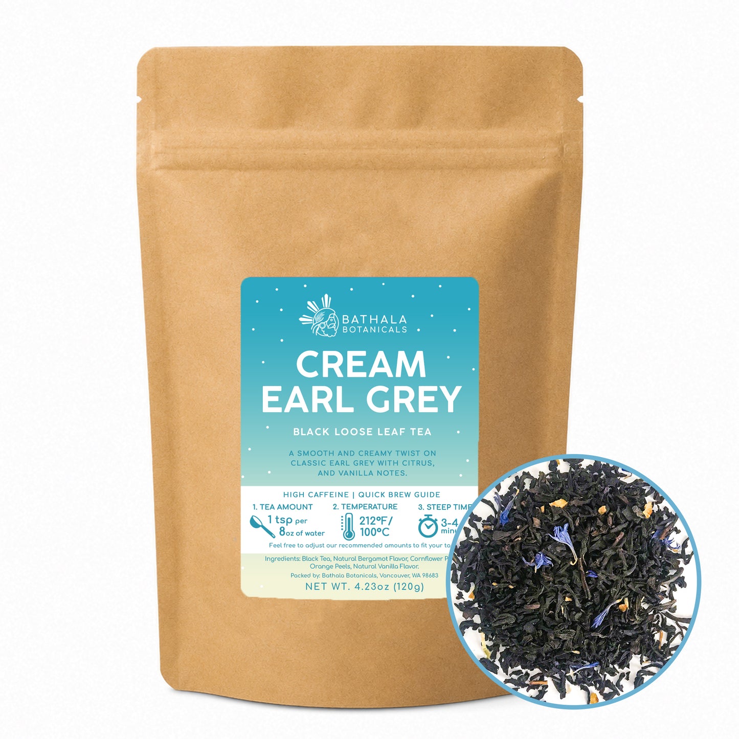 Cream Earl Grey – Loose Leaf Black Tea with Vanilla & Citrus