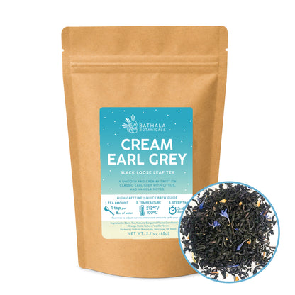 Cream Earl Grey – Loose Leaf Black Tea with Vanilla & Citrus