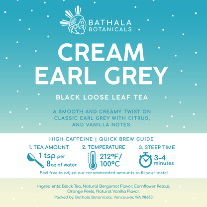 Cream Earl Grey – Loose Leaf Black Tea with Vanilla & Citrus