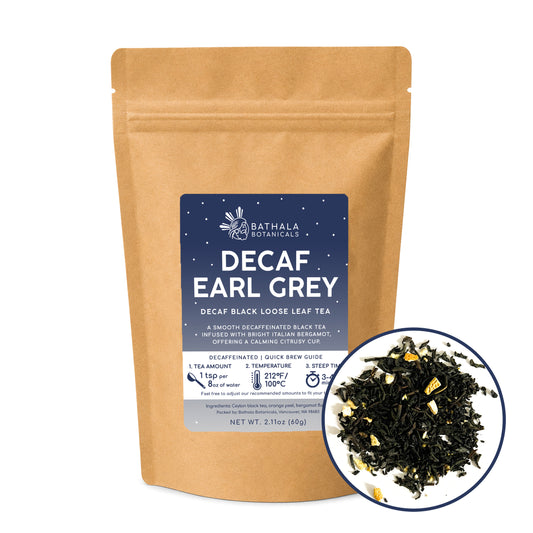 Decaf Earl Grey – Loose Leaf Decaf Black Tea with Italian Bergamot
