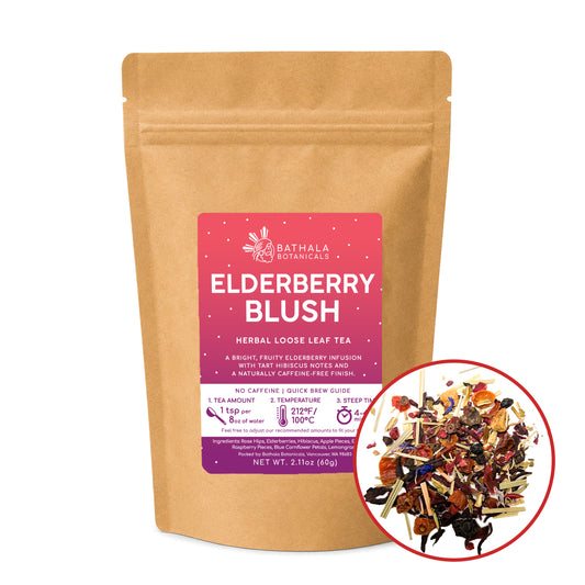 Elderberry Blush – Caffeine-Free Loose Leaf Herbal Tea Blend