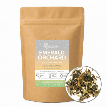 Emerald Orchard – Loose Leaf White Tea with Juicy Kiwi & Crisp Pear Flavor