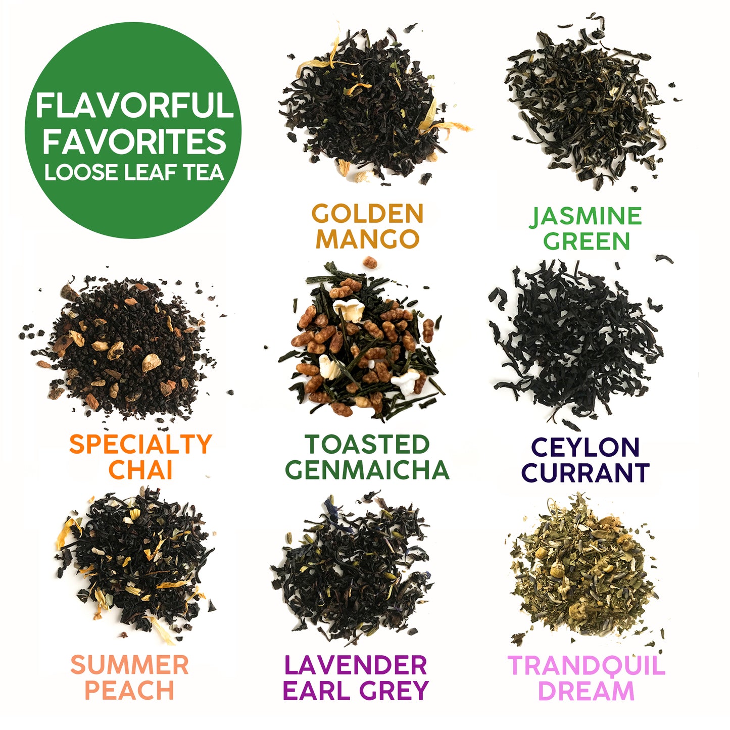 Flavorful Tea Flight Sampler – Loose Leaf Variety Pack of 8 Teas
