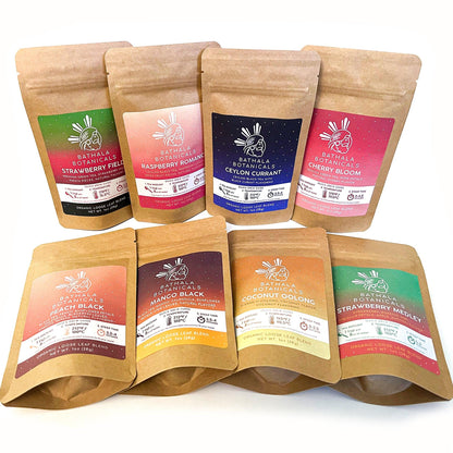 Loose Leaf Fruity Tea Collection Sampler Pack Bathala Botanicals - Choose Any 4 or All 8 - Tea Variety Pack - Tea Sample Pack - Tea Gift Set - Bathala Botanicals