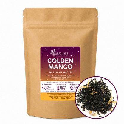 Golden Mango – Loose Leaf Black Tea with Natural Mango Flavor