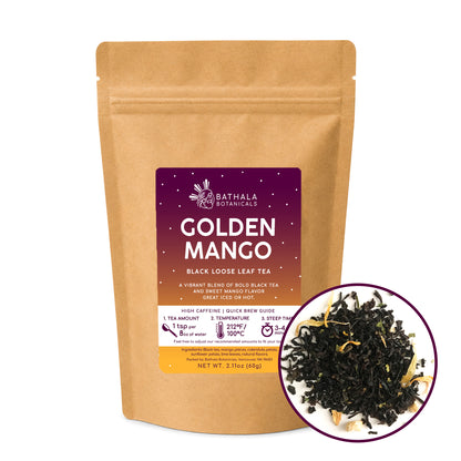 Golden Mango – Loose Leaf Black Tea with Natural Mango Flavor