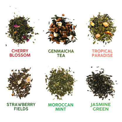 Loose Leaf Green Tea Assortments Sampler Pack Bathala Botanicals - Choose Any 3 or All 6 - Tea Variety Pack - Tea Sample Pack - Tea Gift Set