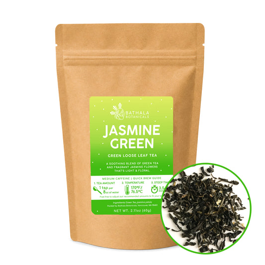 Jasmine Green Tea – Loose Leaf Green Tea with Floral Jasmine Aroma