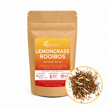 Lemongrass Rooibos – Caffeine-Free Herbal Red Tea Blend