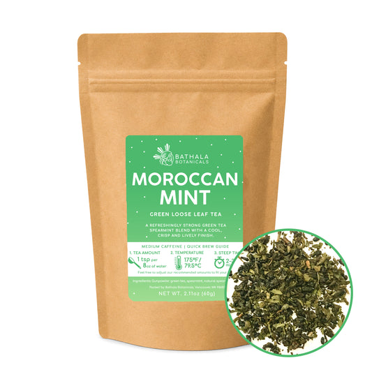 Moroccan Mint – Loose Leaf Gunpowder Green Tea with Spearmint