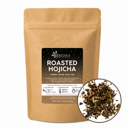 Roasted Hojicha Green Tea – Loose Leaf Japanese Tea with Toasted Nutty Flavor