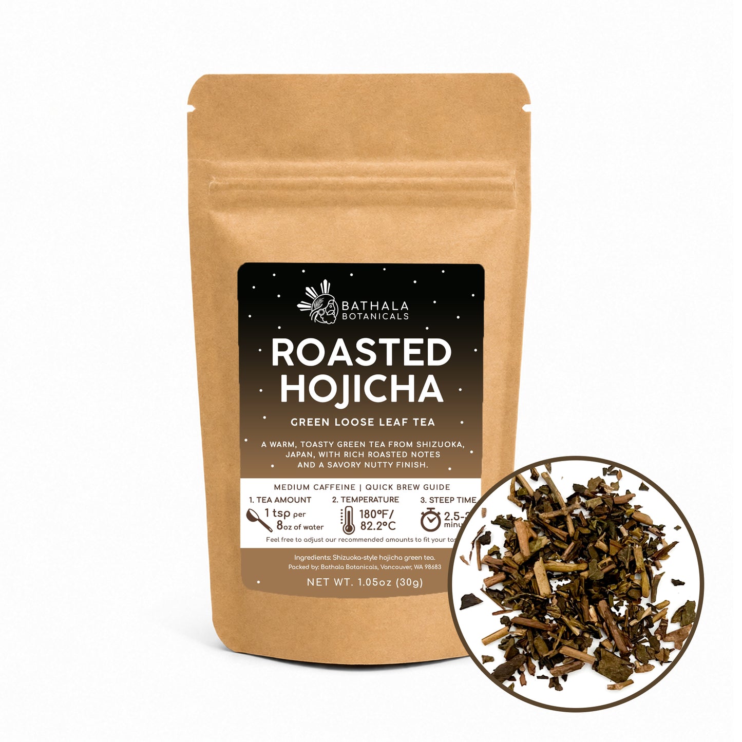Roasted Hojicha Green Tea – Loose Leaf Japanese Tea with Toasted Nutty Flavor