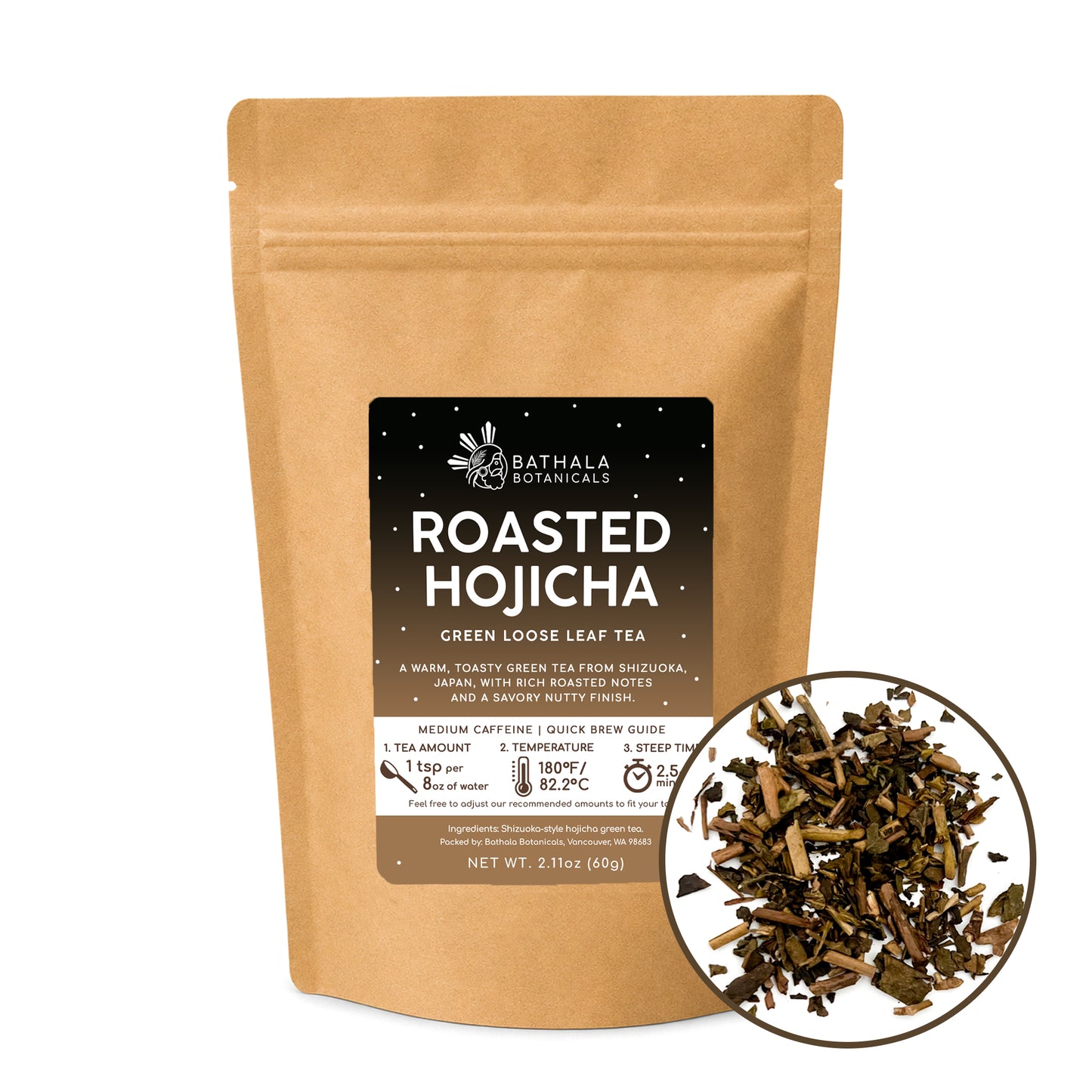 Roasted Hojicha Green Tea – Loose Leaf Japanese Tea with Toasted Nutty Flavor