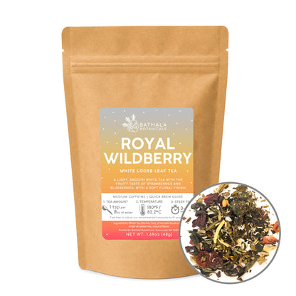 Royal Wildberry – Loose Leaf Premium White Tea with Strawberry & Wild Blueberry