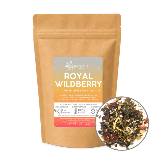 Royal Wildberry – Loose Leaf White Tea with Strawberry & Wild Blueberry Pieces