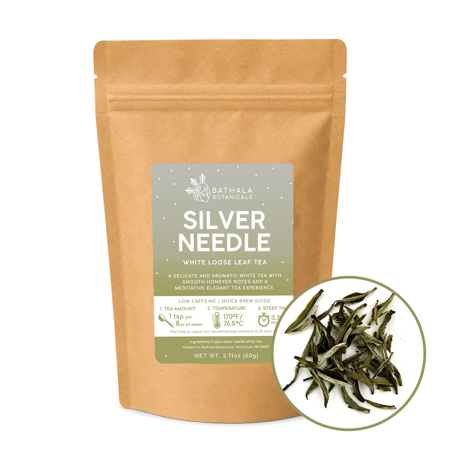 Silver Needle – Loose Leaf Premium White Tea with Delicate Honey Notes
