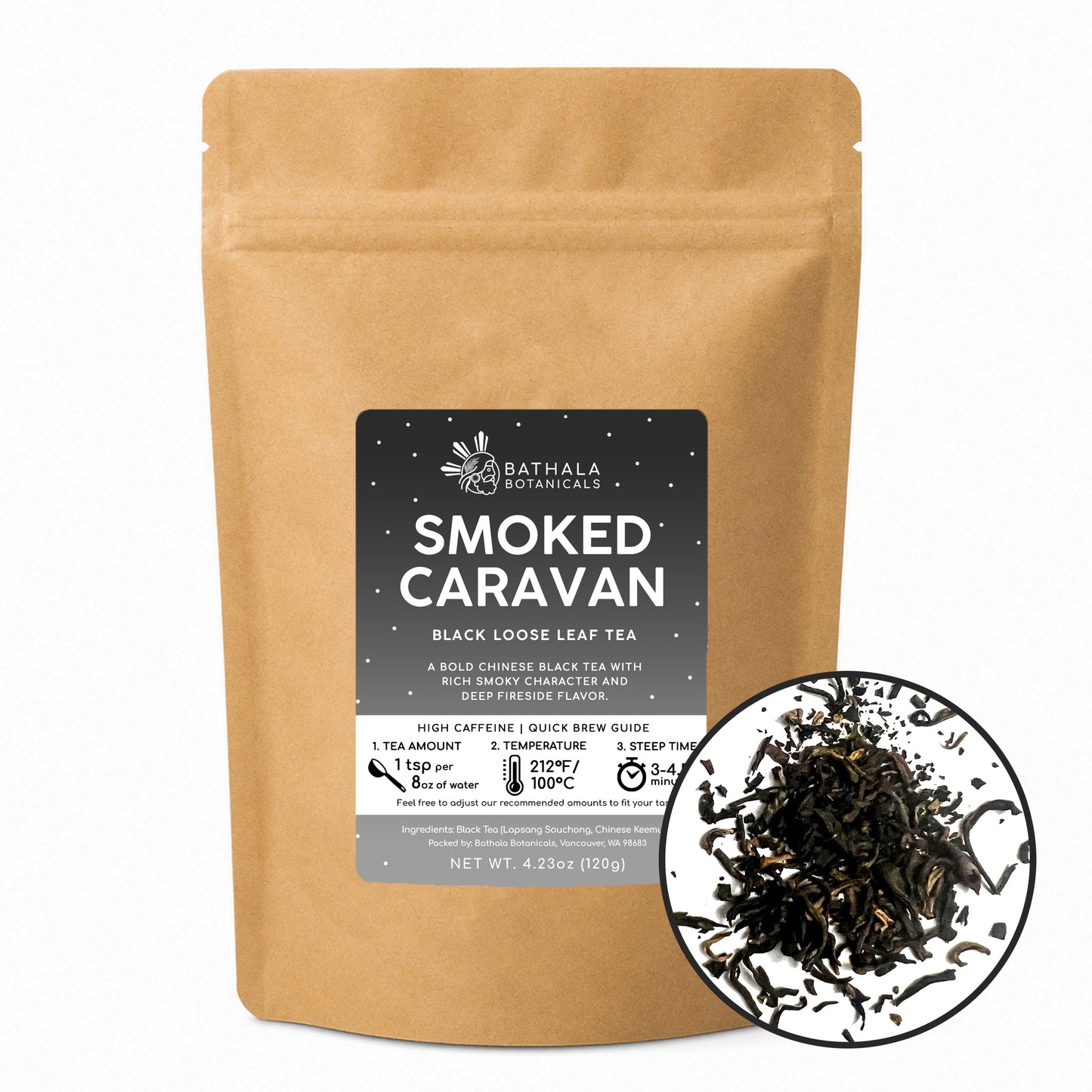 Smoked Caravan – Loose Leaf Chinese Black Tea with Bold Smoky Flavor