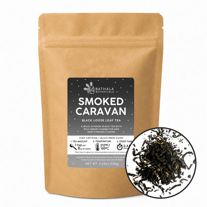 Smoked Caravan – Loose Leaf Chinese Black Tea with Bold Smoky Flavor