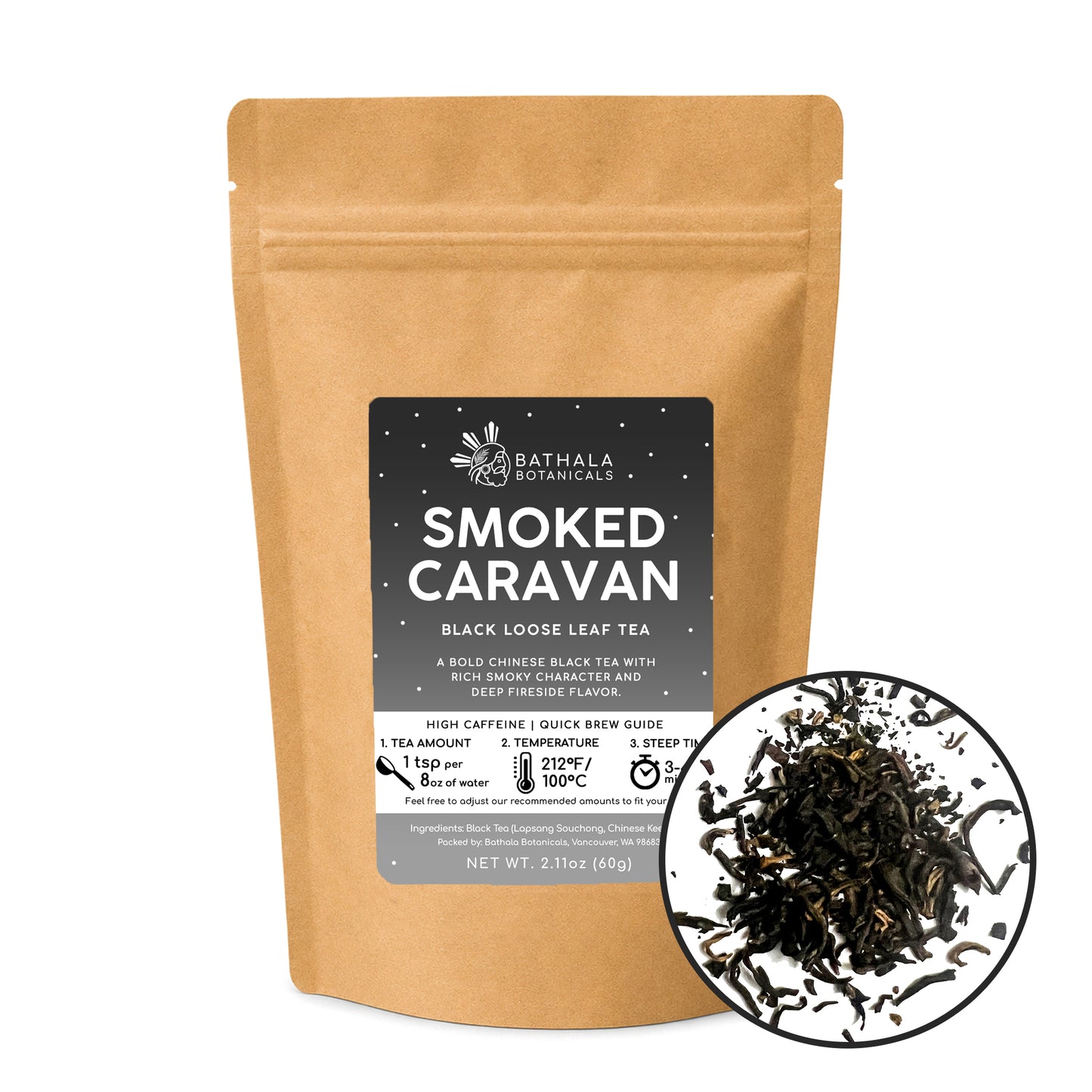 Smoked Caravan – Loose Leaf Chinese Black Tea with Bold Smoky Flavor