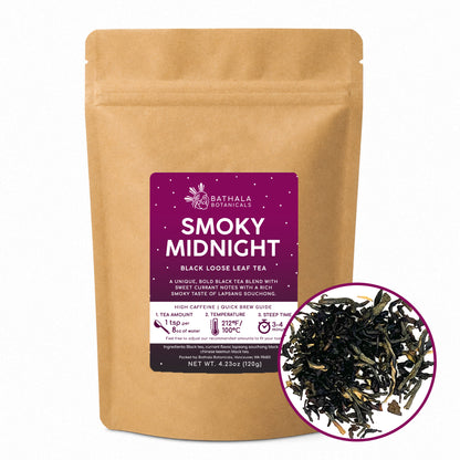 Smoky Midnight – Loose Leaf Black Tea with Smoky Sweet Notes