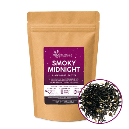 Smoky Midnight – Loose Leaf Black Tea with Smoky Sweet Notes