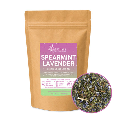 Spearmint Lavender – Loose Leaf Herbal Mint & Lavender Tea