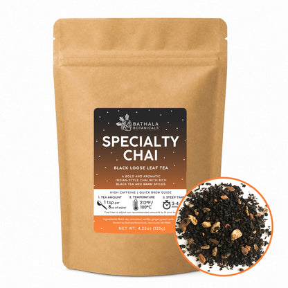 Specialty Chai – Loose Leaf Masala Chai Black Tea with Spices