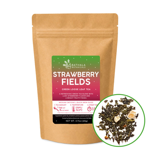 Strawberry Fields – Lush Fruity Loose Leaf Green Tea