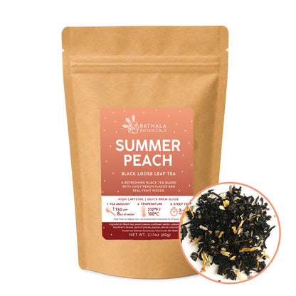 Summer Peach – Loose Leaf Black Tea with Juicy Peach Flavor