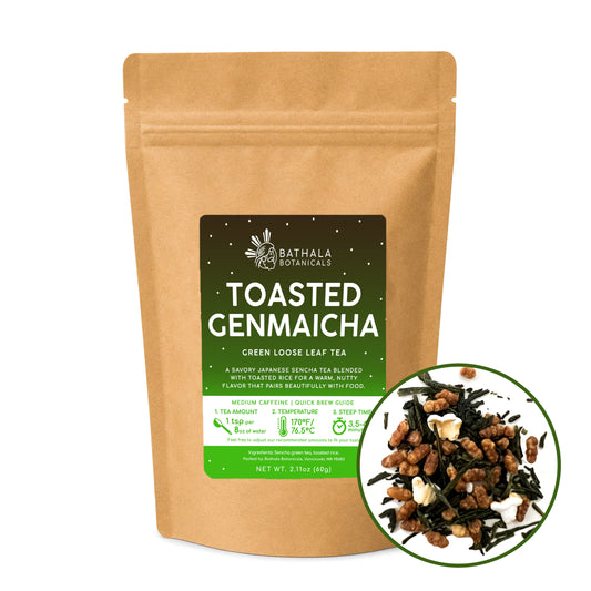 Toasted Genmaicha – Loose Leaf Sencha Green Tea with Toasted Rice