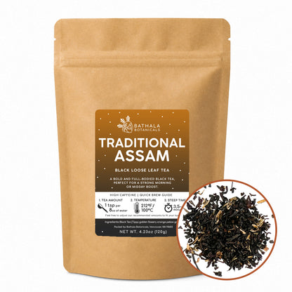 Traditional Assam – Loose Leaf Strong Black Tea with Bold Flavor