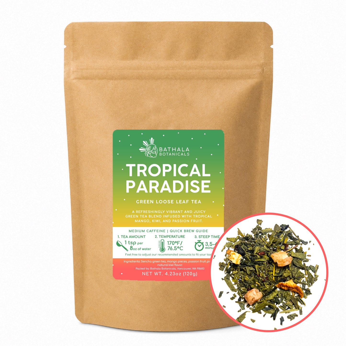 Tropical Paradise – Loose Leaf Fruity Green Tea Blend