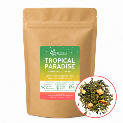 Tropical Paradise – Loose Leaf Fruity Green Tea Blend