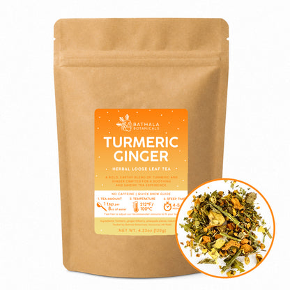 Turmeric Ginger – Caffeine-Free Herbal Loose Leaf Tea Blend