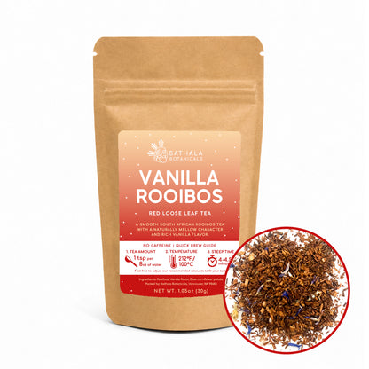 Vanilla Rooibos – Caffeine-Free Herbal Red Tea with Sweet Vanilla