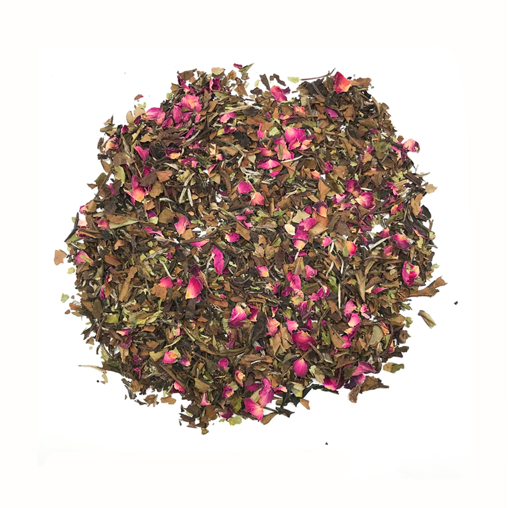 Bathala Botanicals Minty Rose Bliss - Loose Leaf Minty Rose Bliss White Tea - 1oz | 2oz| 4oz Tea Pack - White Tea Gift - Premium White Tea