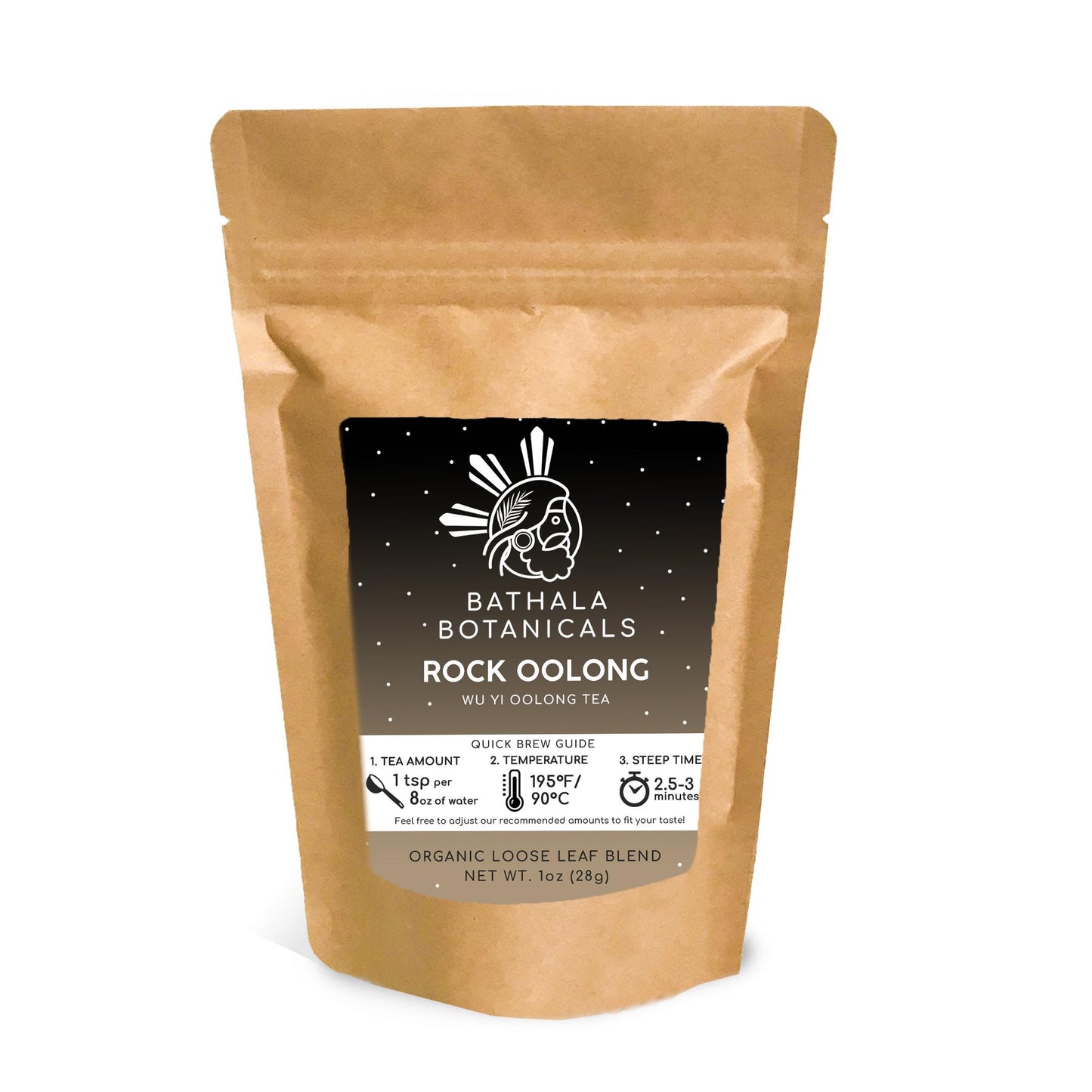 Bathala Botanicals Rock Oolong Tea - Loose Leaf Rock Oolong Tea - 1oz | 2oz | 4oz Tea Pack - Mountain Oolong Gift - Premium Quality Oolong